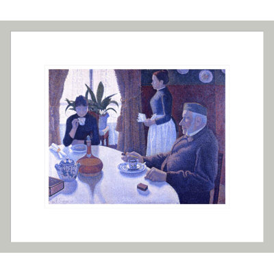 «Breakfast» par Paul Signac - Impression giclée encadrée