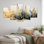 Gold Harmony Ferns II - Ferns Wall Art - Art mural moderne pour le salon