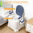 Bedside Commode, Portable Toilet For Adults, Commode Chair For Toilet With Arms Blue