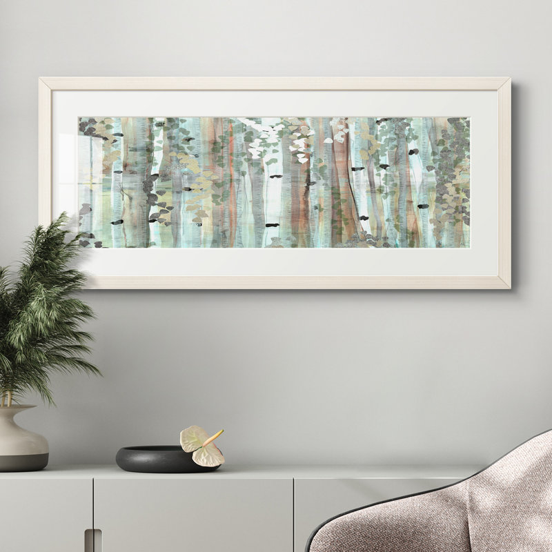 Peinture sur papier encadrée