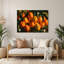 Fruit, mandarine, art mural en métal brun-834924686
