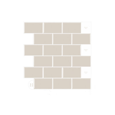 10Pcs Peel and Stick 1.2mm Backsplash Tiles