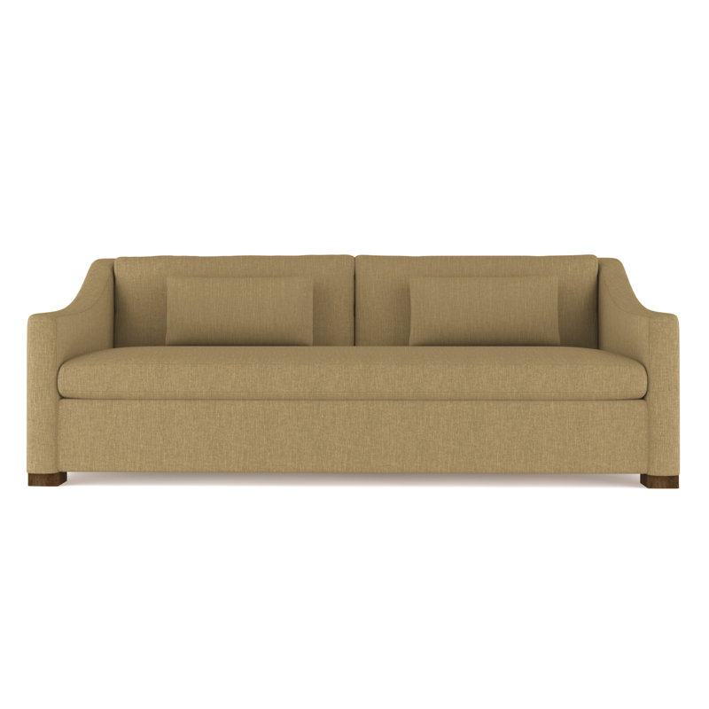 Canapé Crosby, H 32,5 po x l 96 po x P 38 po, Patiné, Tapis massepain en lin à tissage carré