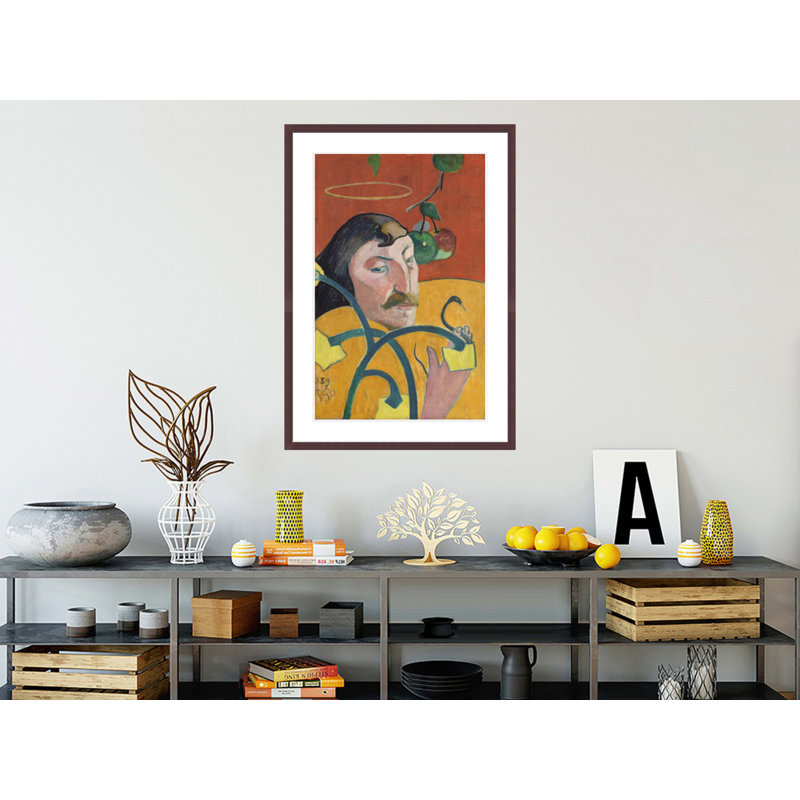 Autoportrait par Paul Gauguin - Estampe numérique encadrée, H 41,5 po x l 29,35 po