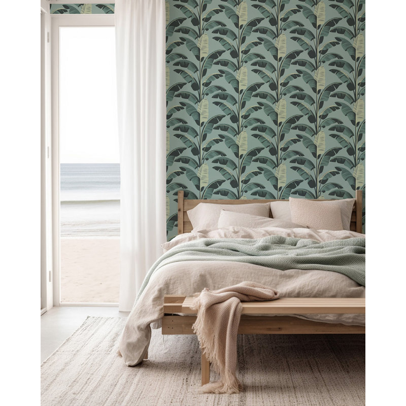 Banana Leaf - Blue Wallpaper