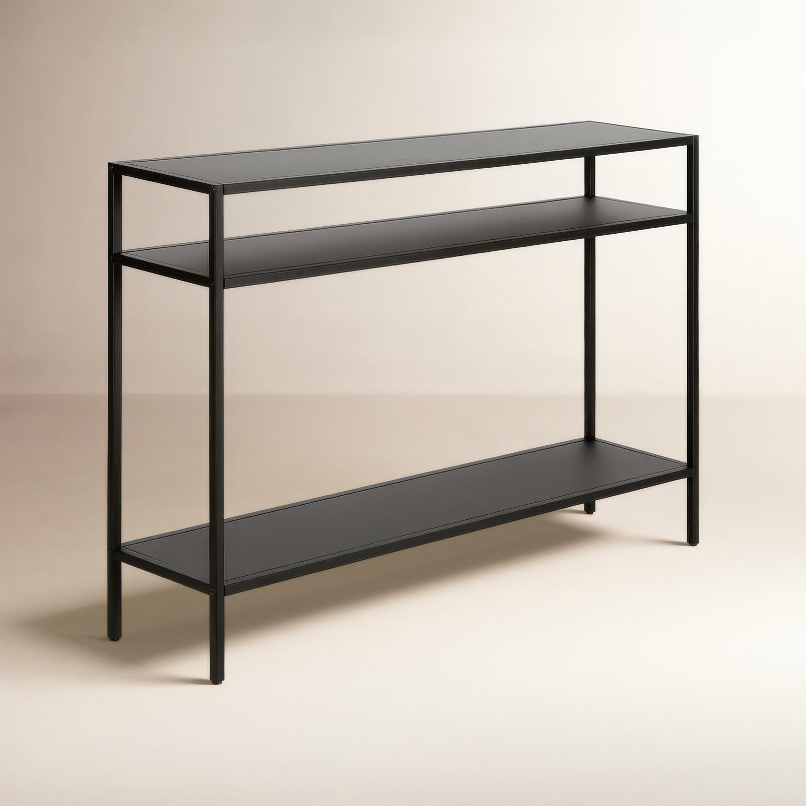 Aisha Console Table, Blackened Bronze, 30" H x 42" W x 10" D