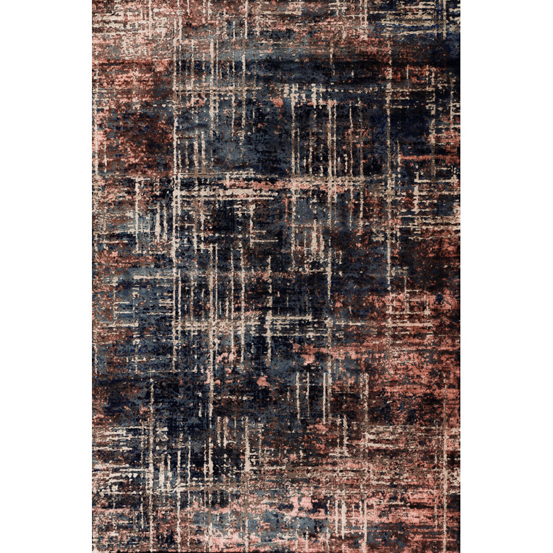 Tapis intérieur / extérieur en polypropylène tissé à la machine Vicktoria, Tapis de couloir 3 pi 4 po x 8 pi 3 po
