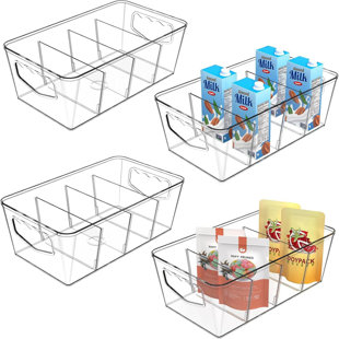 Pantry Organizers And Storage, Cabinet Organizer Kitchen Organizers And Storage - Fridge Organizer, Drawer Organizer & Snack Organizer - Refrigerator Organizers And Storage, Cupboard Shelf Organizer(4 Pack)