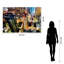 Art mural en verre trempé sans cadre Midnight Grid - 40 po x 60 po