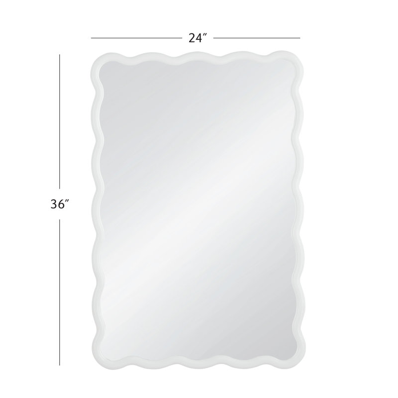Miroir Allurine, Blanc