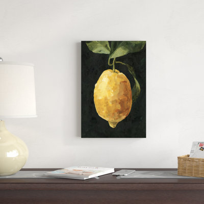 «Dark Lemon I» par Emma Caroline - peinture sur toile tendue