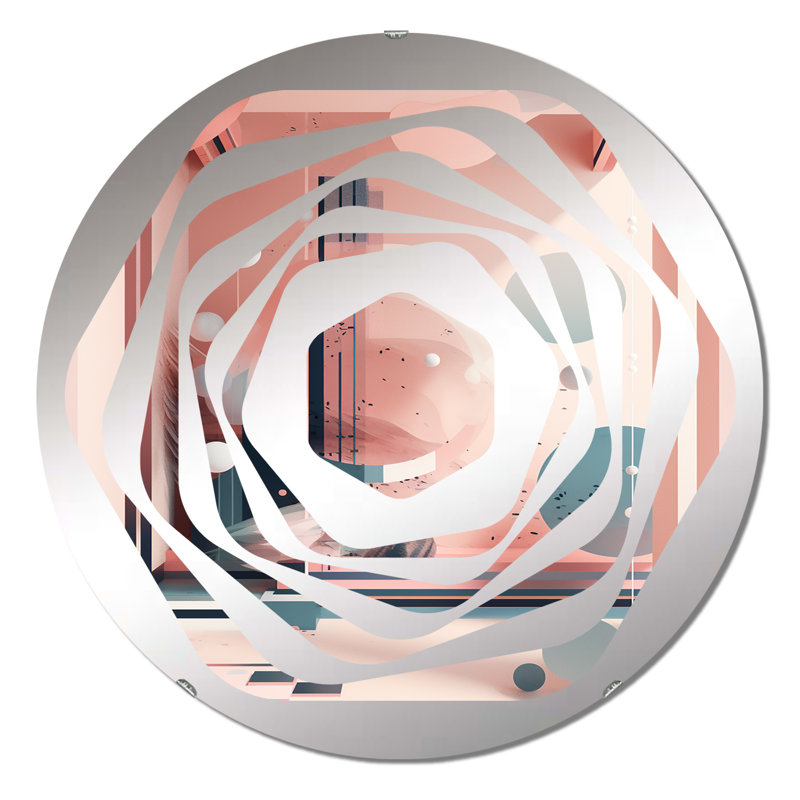 Bandeau - Miroir décoratif Amorphe, 23,6 po x 23,6 po
