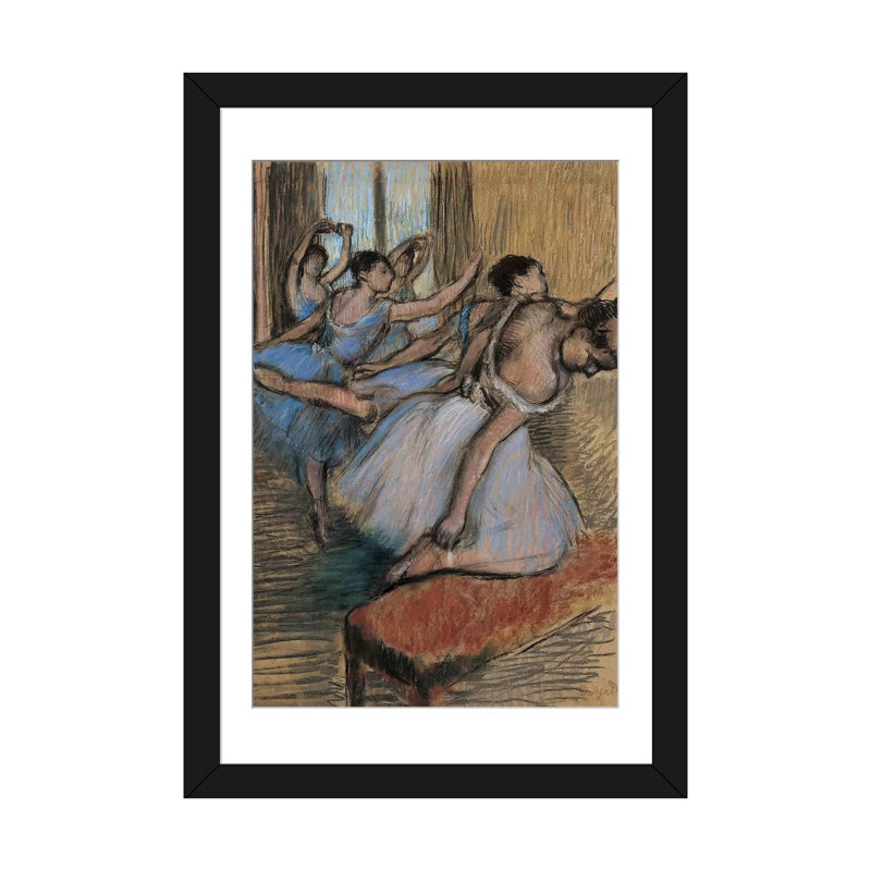 « the danseurs », impression sur toile, H 24 po x l 16 po x P 1 po, Papier d'art encadré noir, Blanc