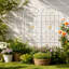 Ensemble de 2 treillis de jardin en métal 86,7 po antirouille pour plantes grimpantes-661522975-661522972
