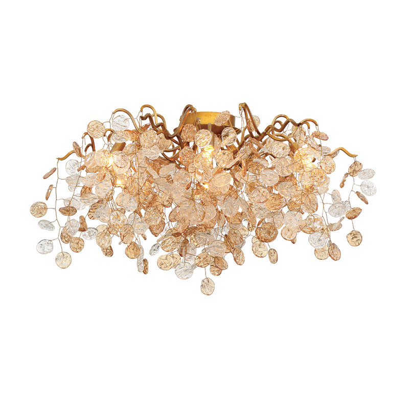 Campobasso Glass Semi Flush Mount