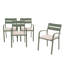 Fauteuil de patio empilable avec coussin Fiskeville-2069686929