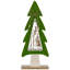Décoration de table arbre de Noël en bois 12 po avec renne 12 po