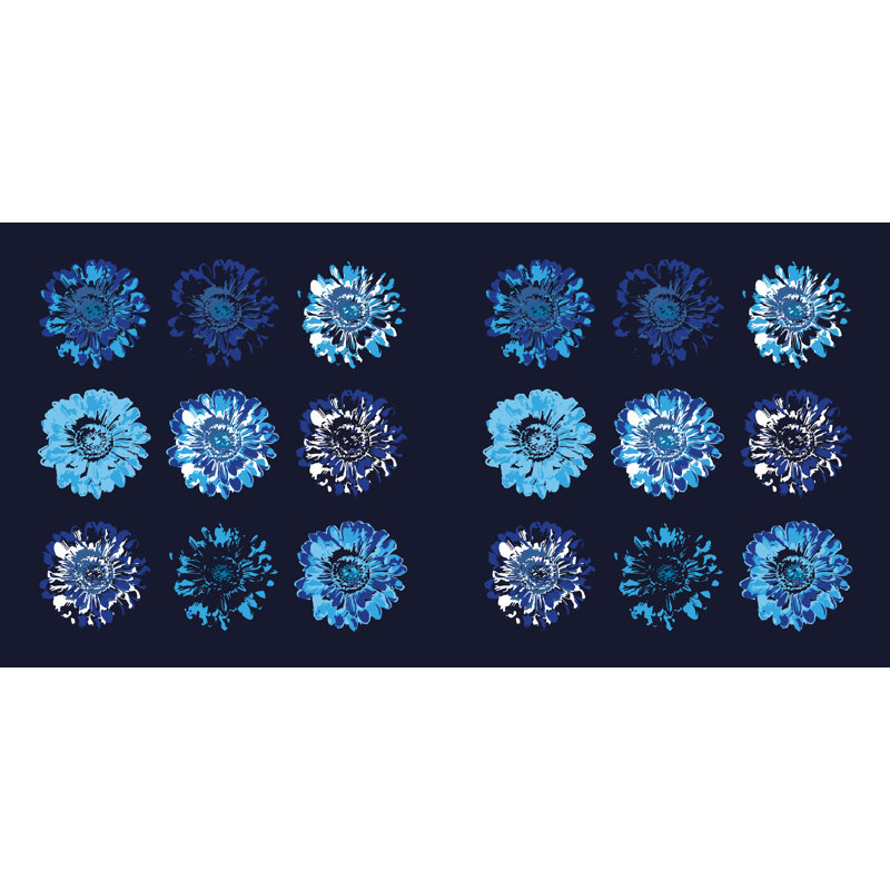 Housse de coussin et insert d’extérieur carrés, 20 po x 20 po, Bleu marine