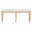 Banc de salle à manger rembourré 50,4 po avec 6 pieds en bois massif Vintage-1748265913