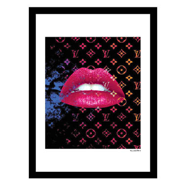 pink louis vuitton wall stickers