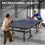 Ensemble de table de ping-pong pliable et portable 9 pi DOUBLE Fish