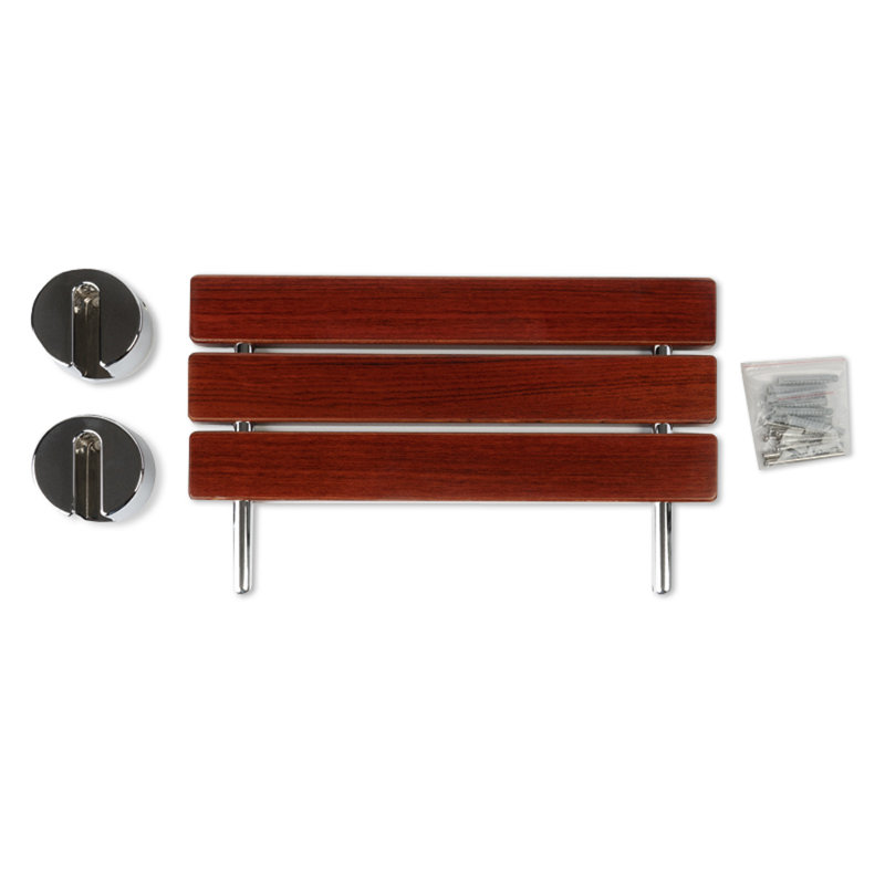 Chaise de douche inclinable unie teck