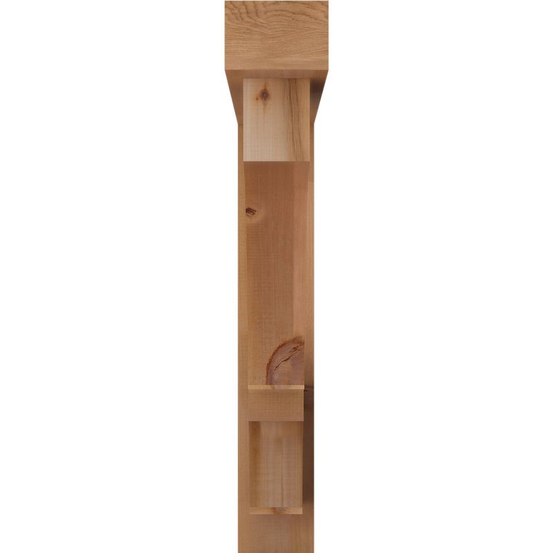 Support de bloc Balboa avec entretoise décalée, 38 x 38, Cèdre rouge occidental de l 6 po (scié brut)