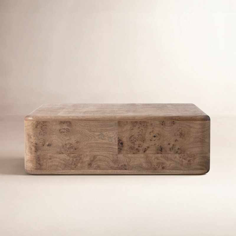Kamira Oval Coffee Table-Dark Spalted Primavera