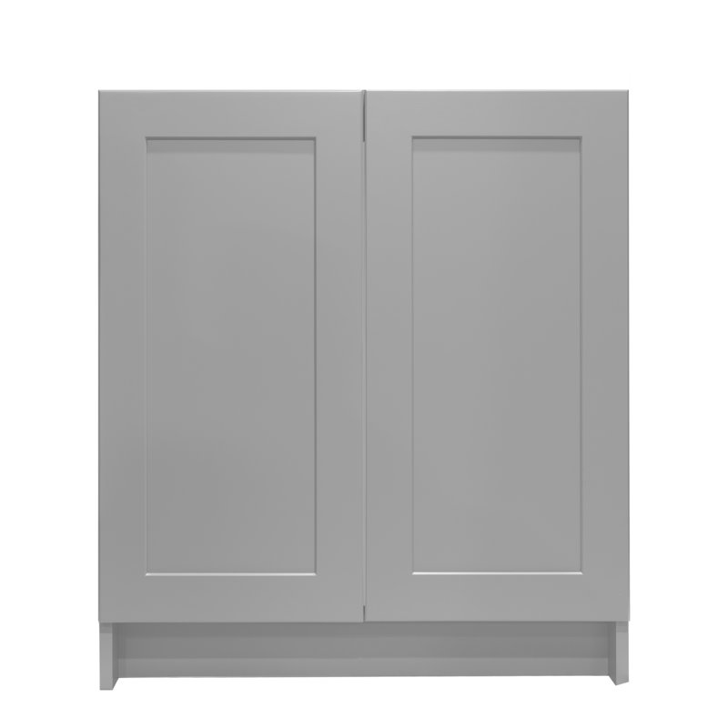 Base de meuble-lavabo simple 24 po seulement en gris