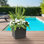 Trulie 13.45" W 14.39" D Recycled Rubber Self-Watering Square Planter