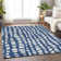 Premium Machine Washable Prisco Navy Rug