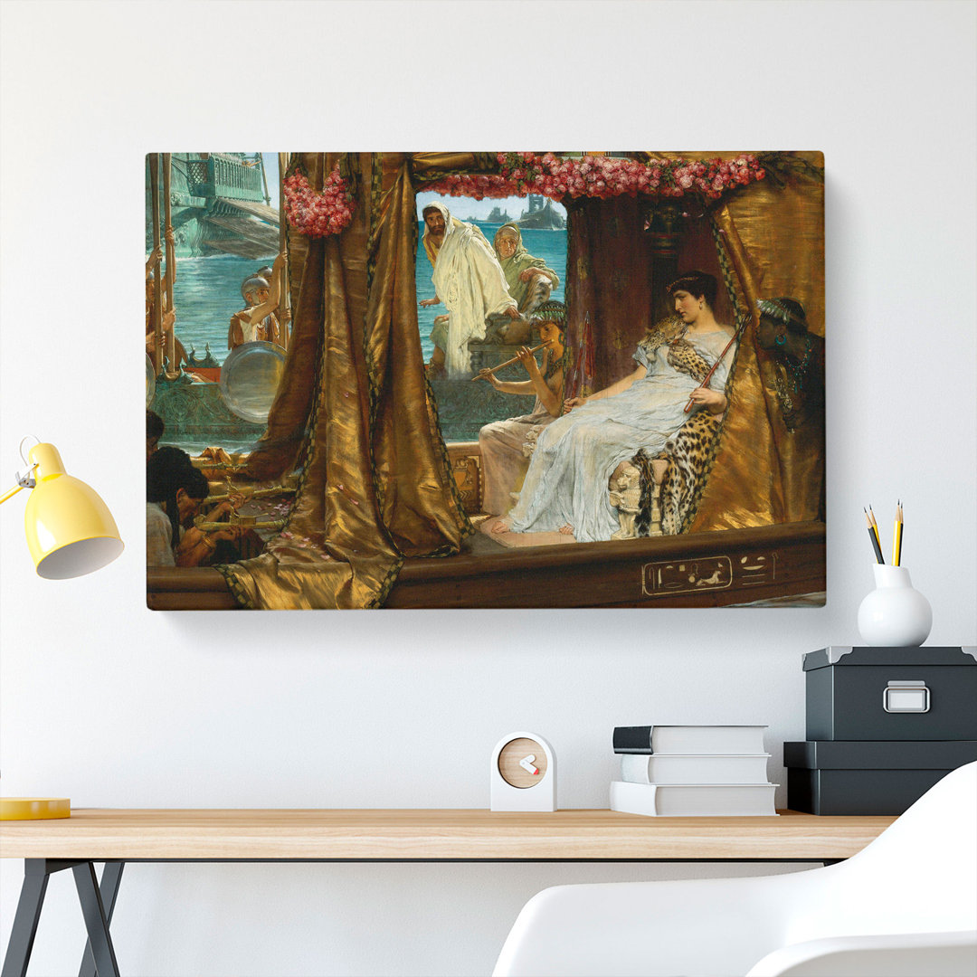 Anthony And Cleopatra by Lawrence Alma-Tadema - Wrapped Canvas