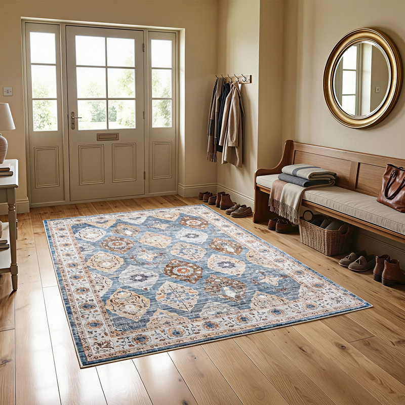 Washable Non-Slip Area Rug, Rectangle 5' x 7'