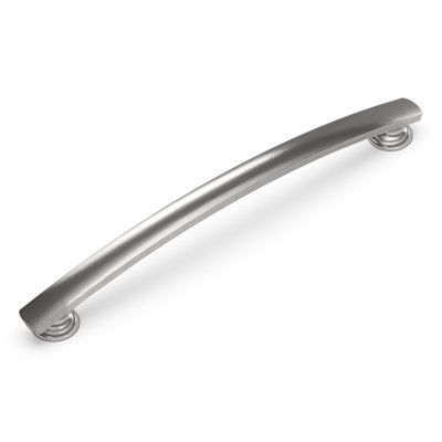 American Diner Collection Arch Pull - 7-9/16" Center to Center Cabinet Pull Satin Nickel - Transitional, Traditional Hardware for Drawers & Cabinets