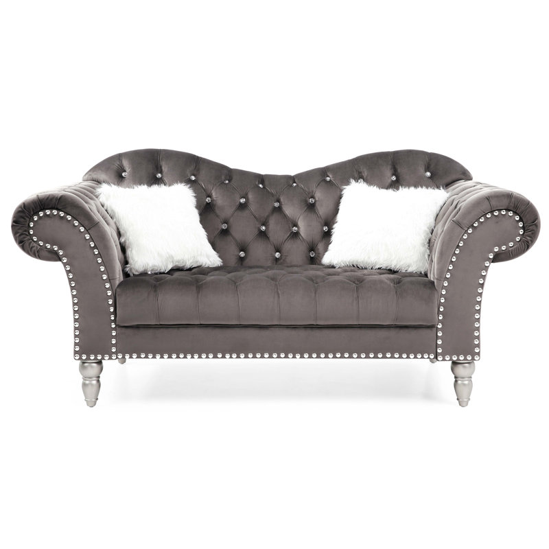 Causeuse Cozy, Gris foncé