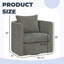 Fauteuil d'appoint pivotant de luxe: confort sans effort et design adapté aux animaux de compagnie pour les maisons modernes-1989364081