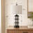 Brokk 25" Modern Metal and Glass 3-Way Dimmable Table Lamp-961090343