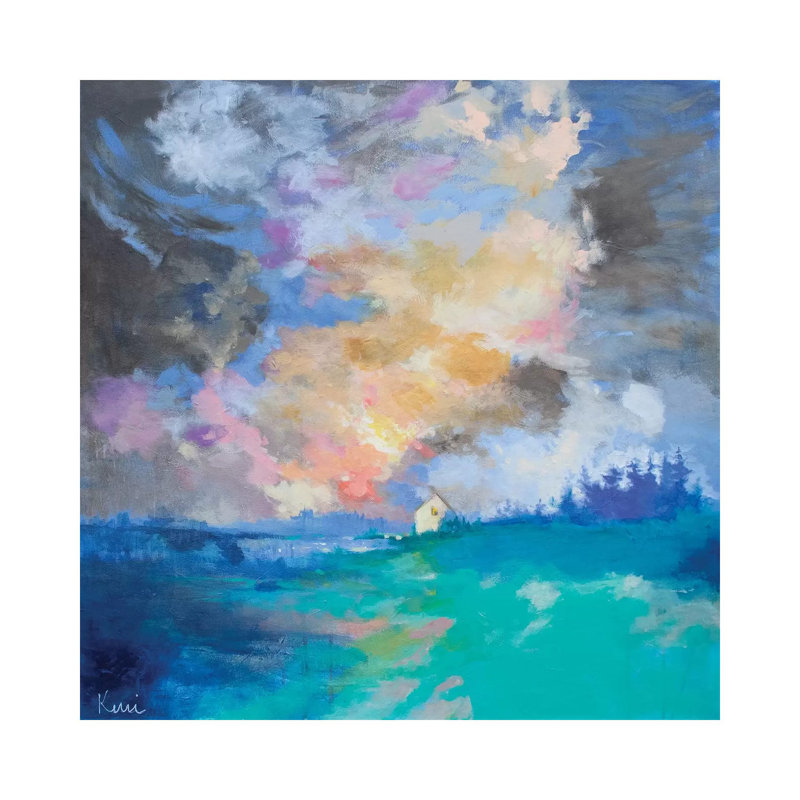 Be Home By Morning by Kerri Blackman - Painting on Canvas, Wrapped Canvas, 66.04cm H x 66.04cm W x 1.91cm D