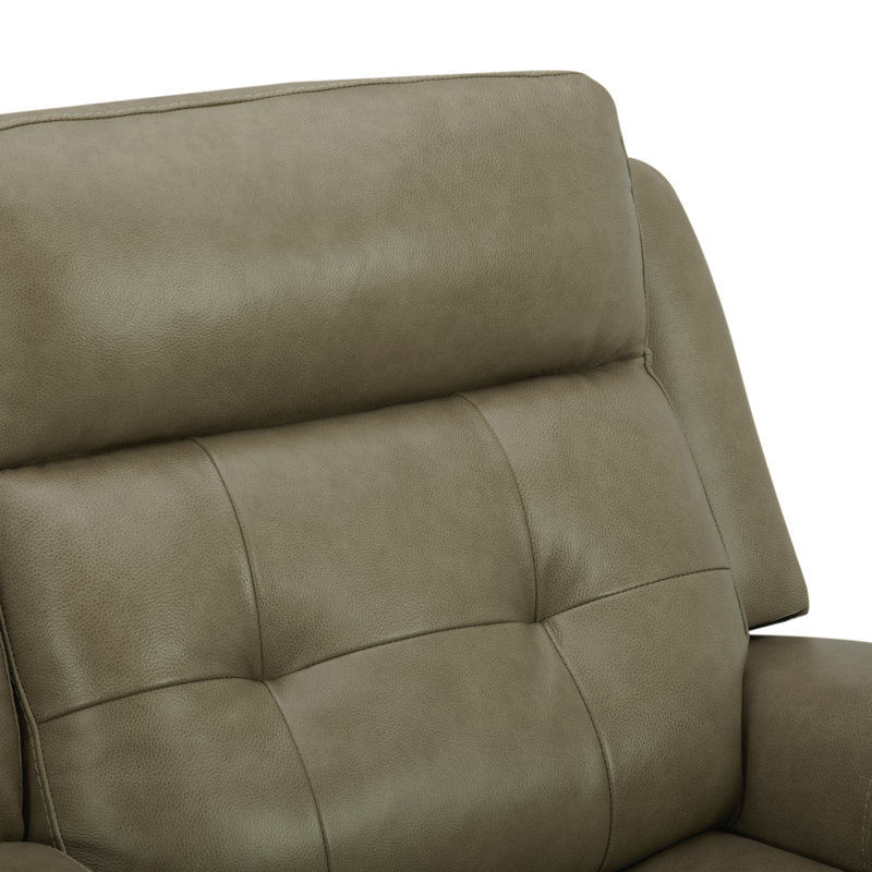 Fauteuil inclinable électrique en cuir Iavor, Tanné