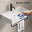 Lavabo vasque, petit lavabo vasque avec porte-serviettes pour salle de bain