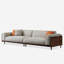Nyair 111.8'' Square Arms  Compliant Sofa，Solid Wood Frame Couch