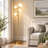 68'' Modern Tree Floor Lamp With Bulbs , Gold Standing Lamp With Frosted Glass Shade For Living Room & Bedroom-680184471