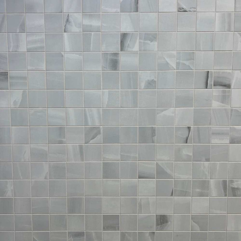 Amsterdam 2" x 2" Matte Porcelain Grid Mosaic Floor and Wall Tile, Gris