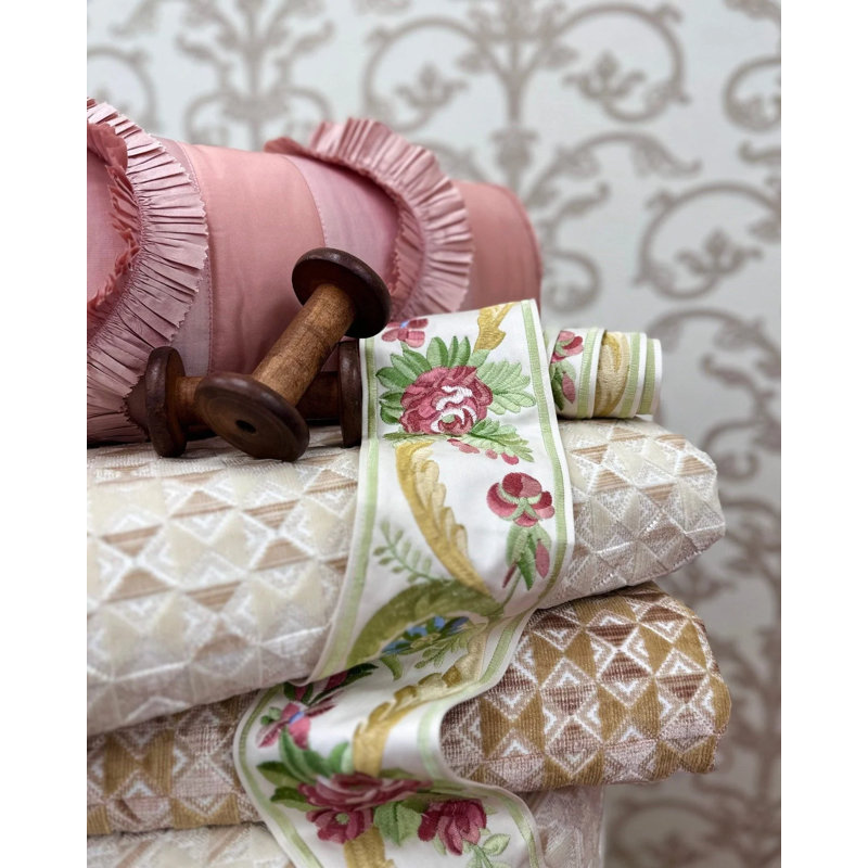 RUBAN brodé REINE, Multicolore