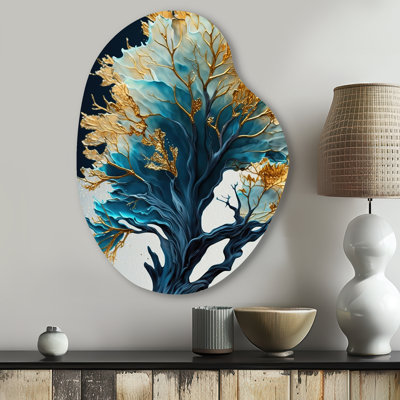 Covelle - Leaves Pear Shape Irregular Metal Wall Decor