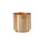 Vase Serene Spaces Living cylindrique à finition dorée brillante, petit piédestal doré, idéal pour une table de mariage, une table à manger, un bureau, des comptoirs, mesure 4 po de diamètre et 4 po de hauteur