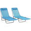 Ensemble de chaises longues inclinables 71,75 po Otillie-1166255463