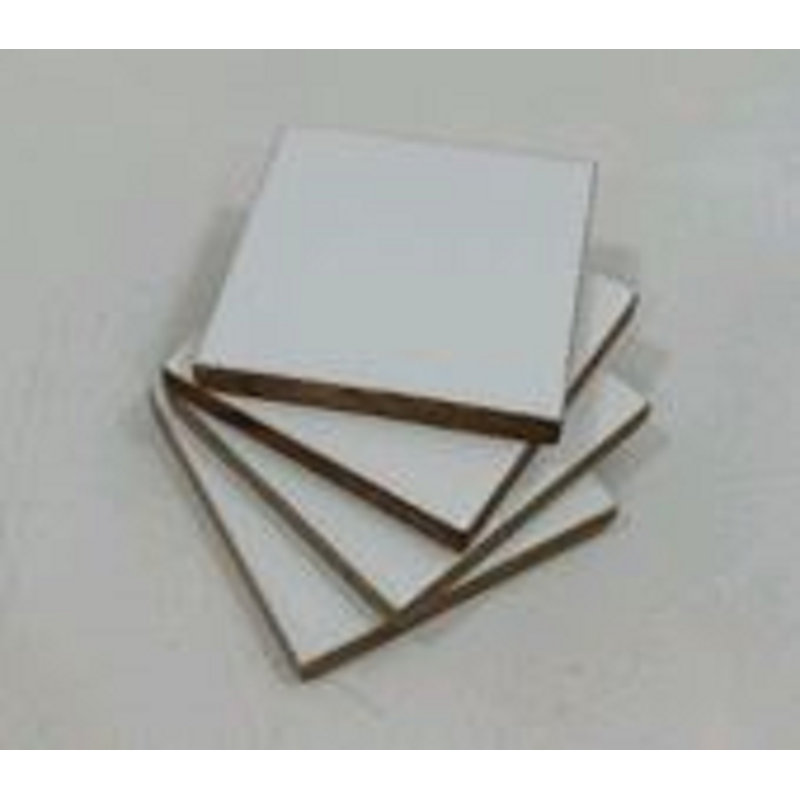 Wood Square 4 Piece Coaster Set