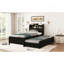 Lit plateforme simple en bois avec lit gigogne, tête de lit et tiroirs-1030403639-1030403626