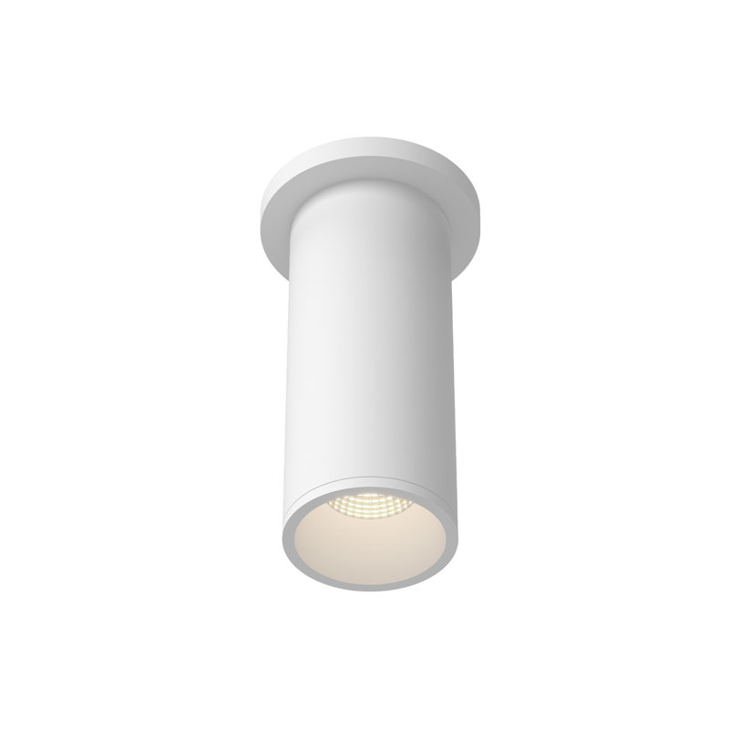 Lorna 1 - Light LED Flush Mount, White, 8" H x 4.38" W x 4.38" D, 14 W